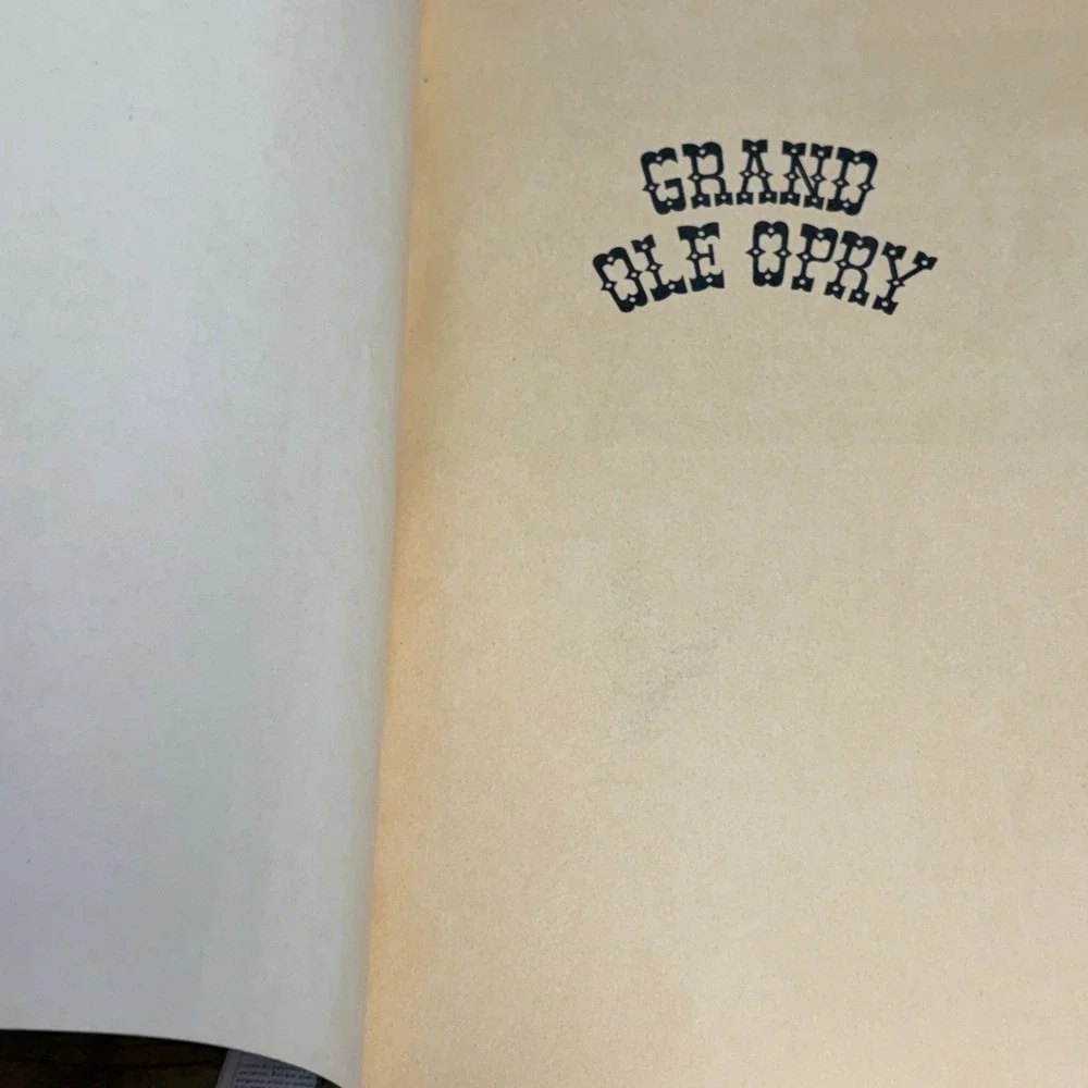 Vintage 1953 Grand Ole Opry Book William R McDaniel Hank Williams Nashville TN